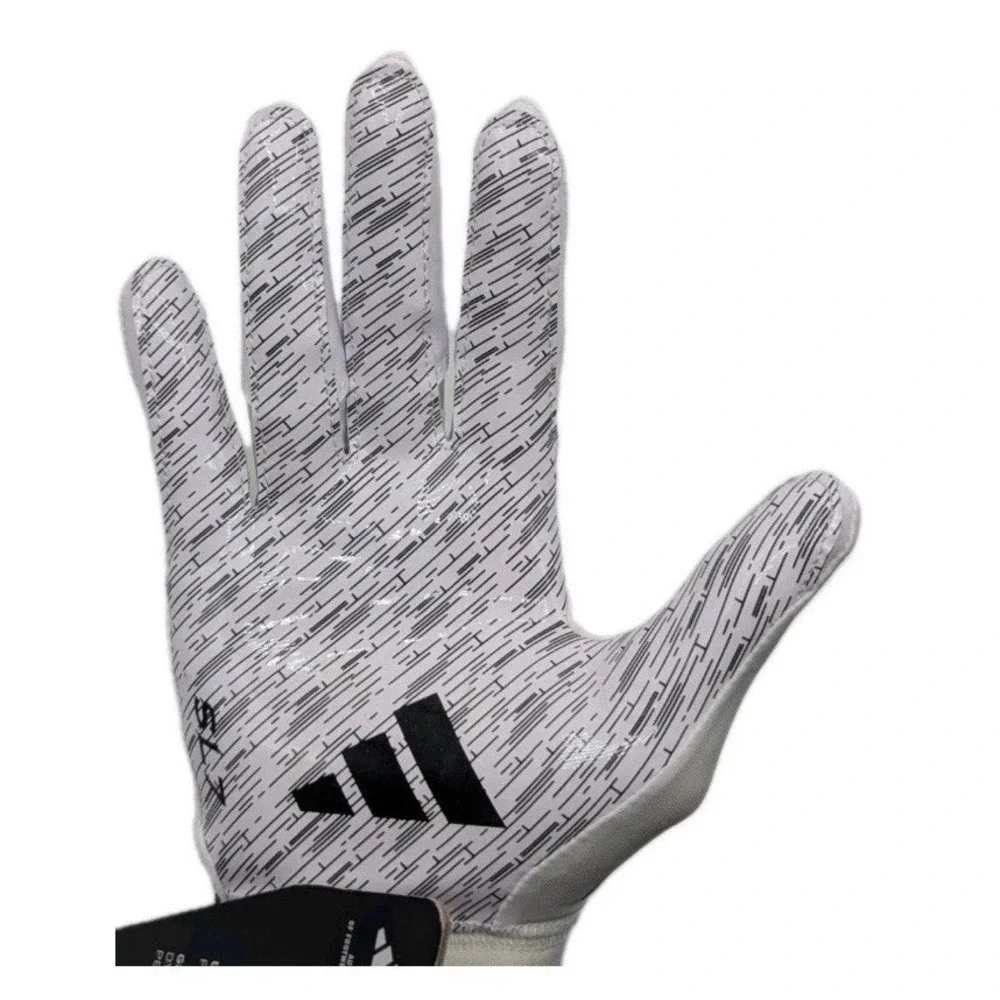 Adidas SL7 Scorchlight Receiver Football Gloves‎ White Black Size Large AF1886
